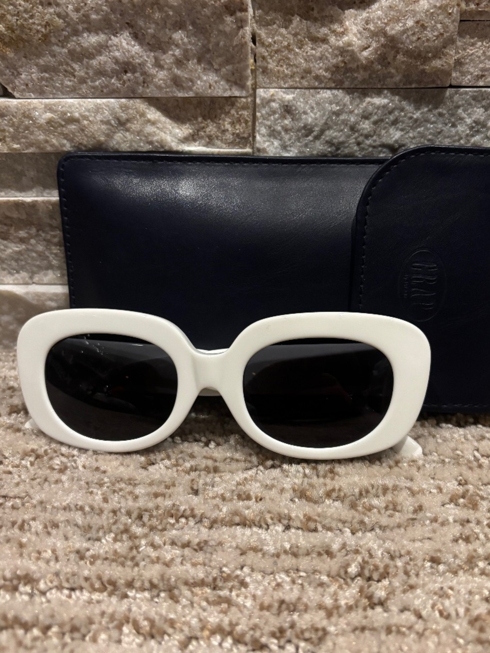 CRAP Eyewear White “The Velvet Mirror” Sunglasses